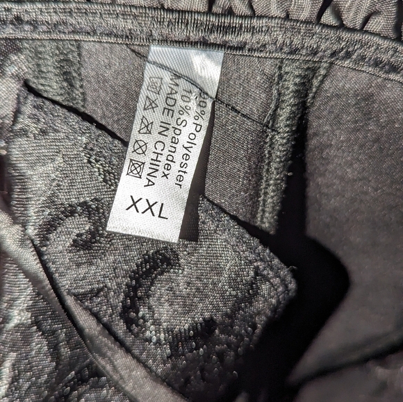 🎃 S - XL • Jacquard Lace Up Bustier Top Boned Overbust Corset • NWOT - Picture 8 of 8